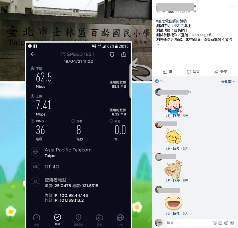 全台訊號實測