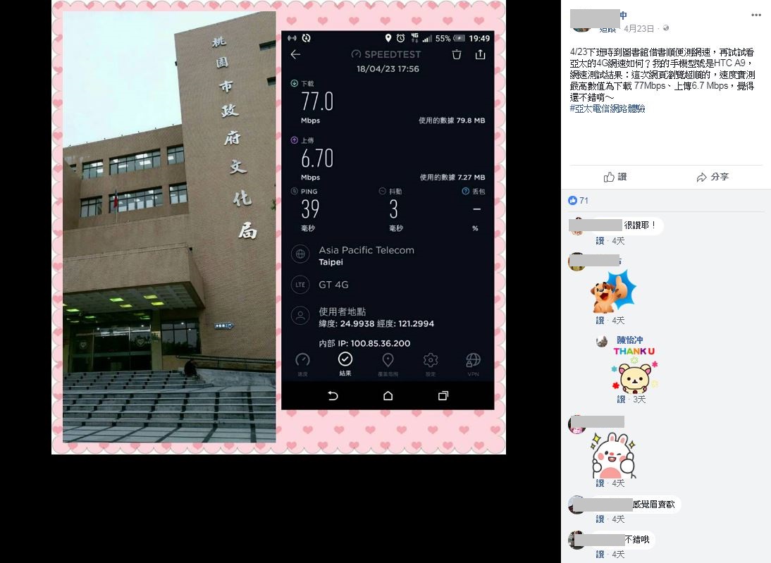 全台訊號實測