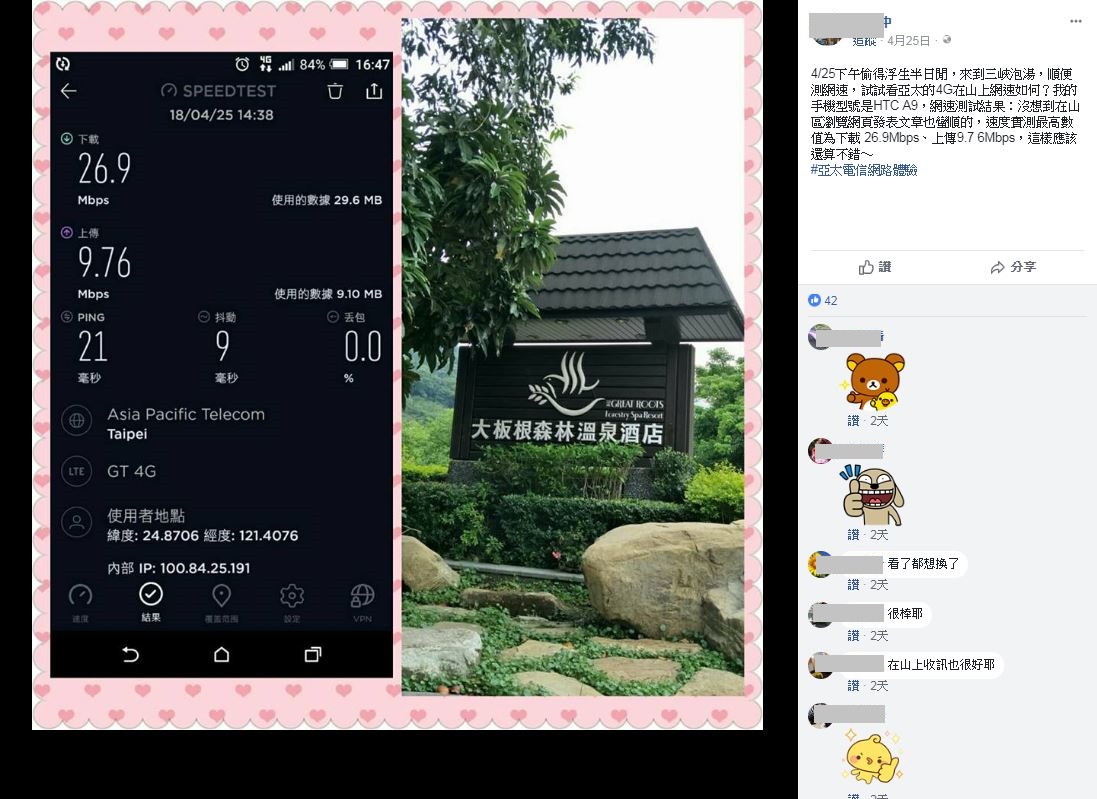 全台訊號實測