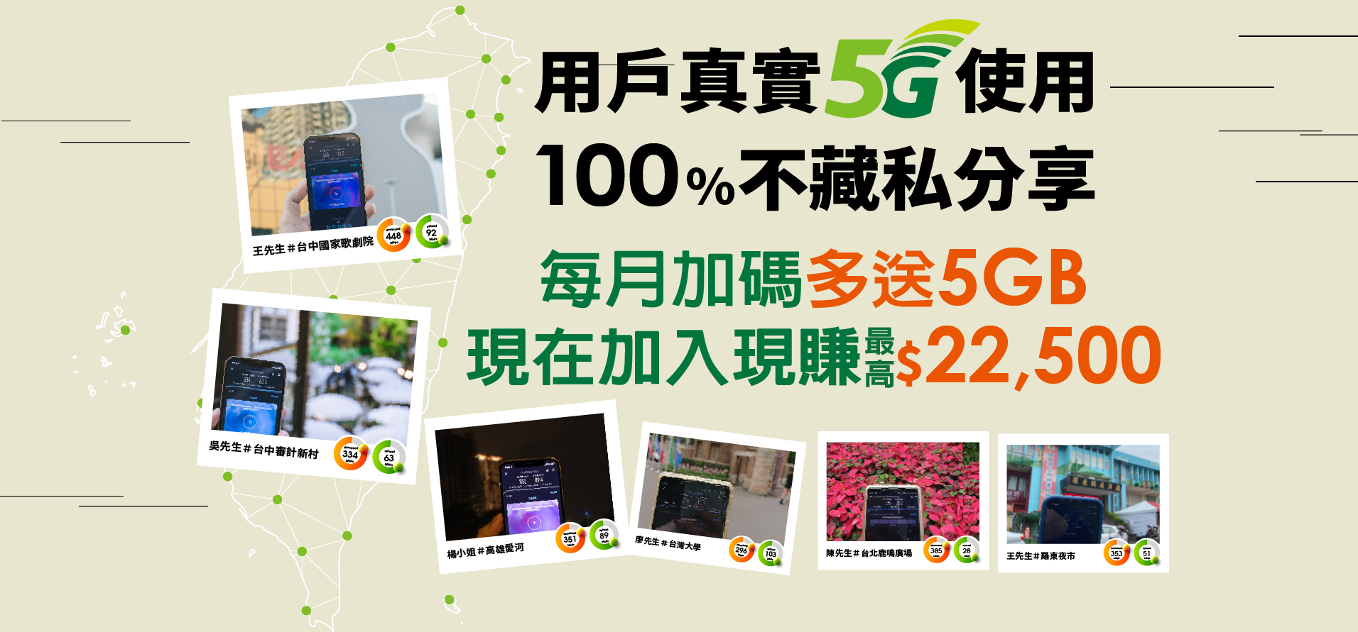 用戶真實5G使用 100%不藏私分享